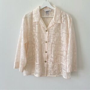 Napa Valley Women’s 3/4 Sleeve Button Down Top